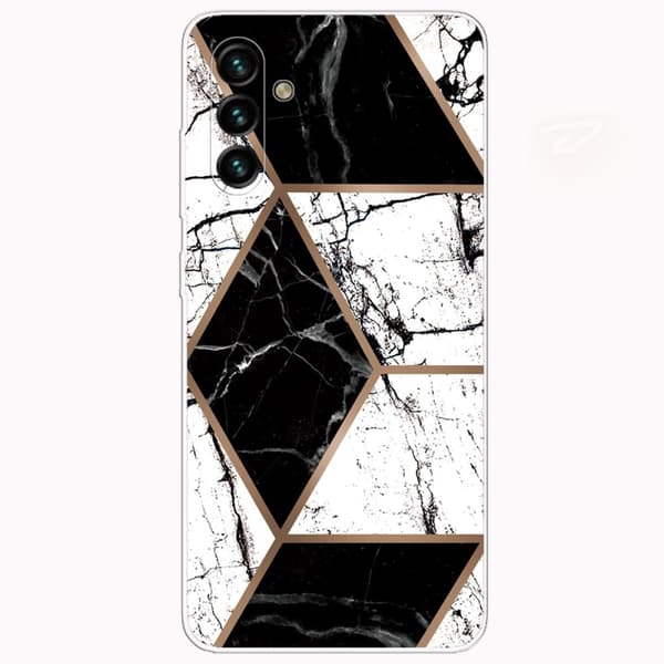 Marble Samsung Galaxy A13 5G Suojakotelo - Harmaa / Musta / Valkoinen Multicolor