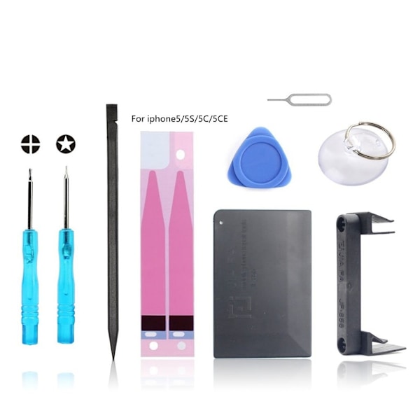 JF-8159 9-i-1 reparations-set batteribyte Iphone 5s/5/5c/SE multifärg