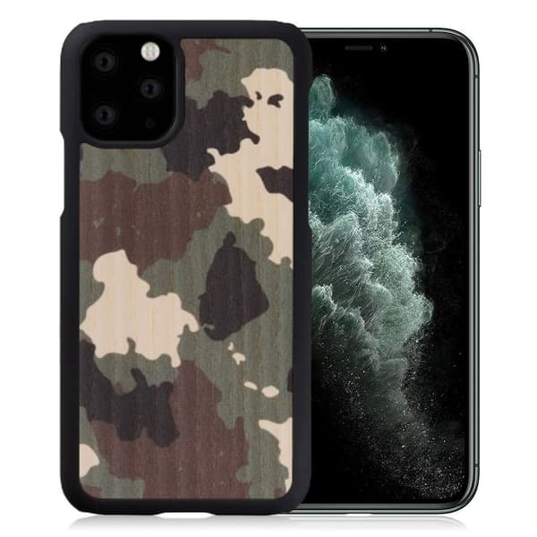Man & Wood premium etui for iPhone 11 Pro Max - Kamuflasje Multicolor