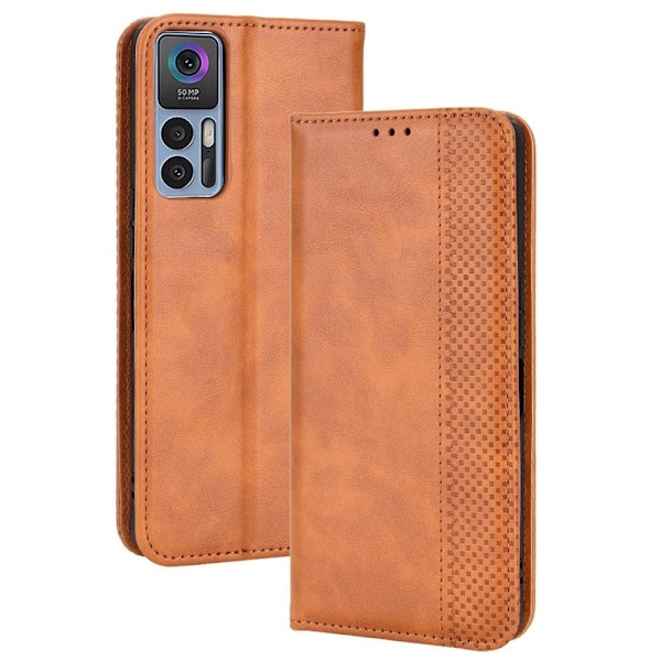 Bofink Vintage TCL 30 5G / TCL 30 / TCL 30 Plus nahkakotelo - Ruskea Brown