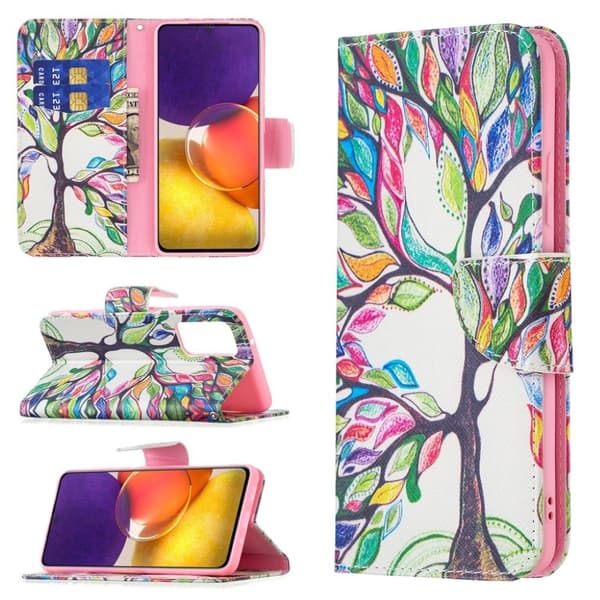 Wonderland Samsung Galaxy A82 5G Flippetui - Farget Tre Multicolor