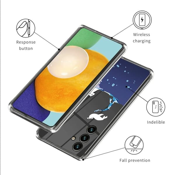 Deco Oppo A15 kotelot - Jääkarhu Blue
