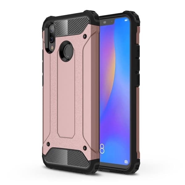 Huawei P Smart Plus beskyttelses deksel av hyrbid materiale - rose gull Multicolor