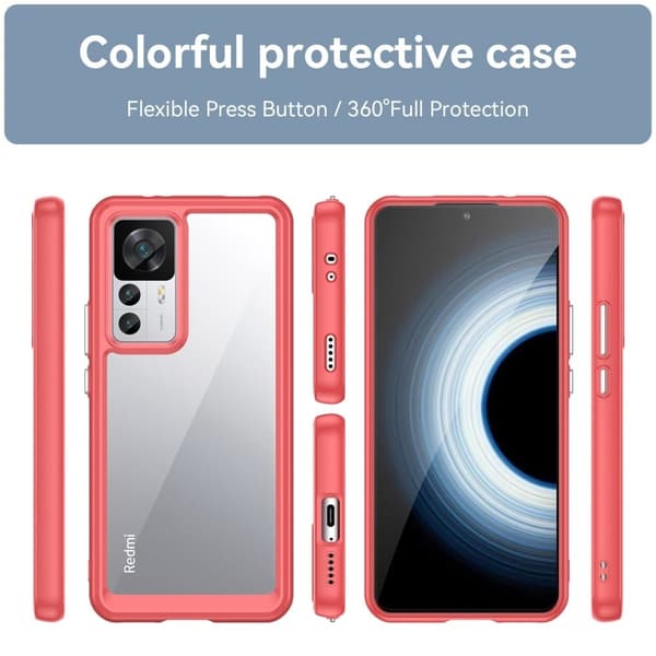 Xiaomi 12T smart akryldeksel - Rød Red