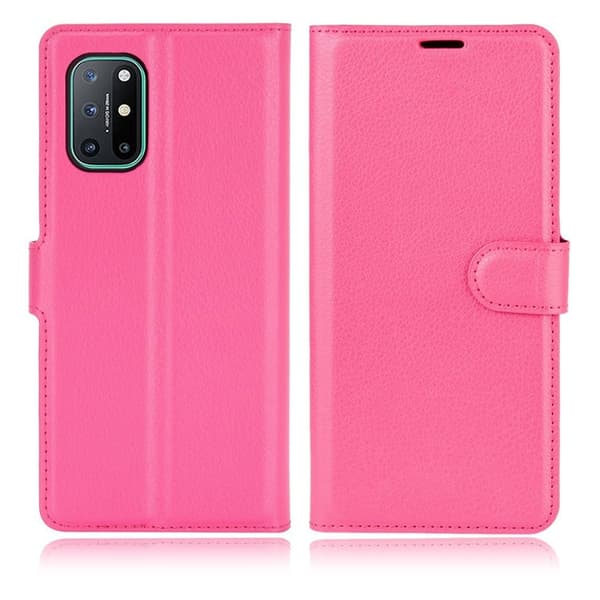 Classic OnePlus 8T flip kuoret - Ruusu Pink