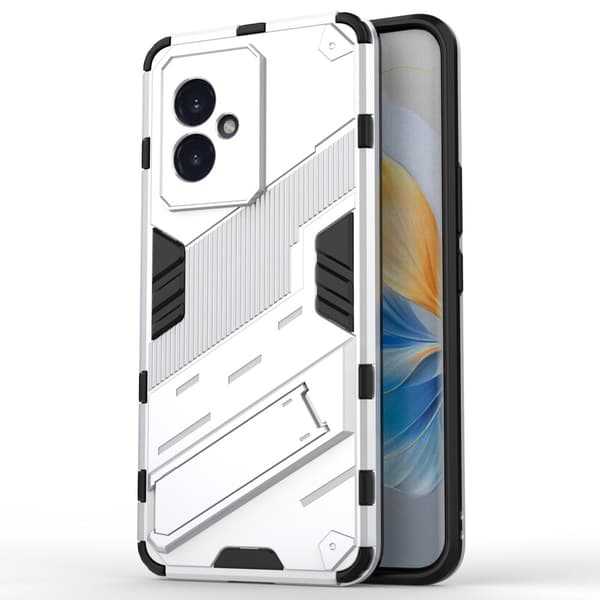 Støtsikkert hybriddeksel med et moderne preg for Honor 100 - Hvit White
