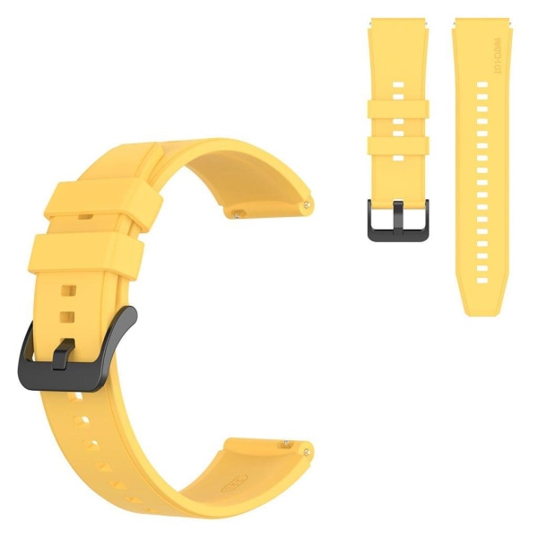 22mm Universal silicone watch strap - Yellow Yellow