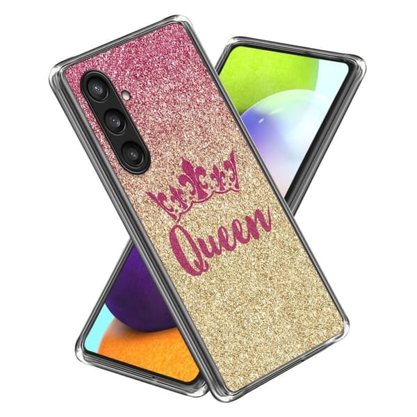 Deco Samsung Galaxy S24 Plus cover - Skinnende Dronning Pink