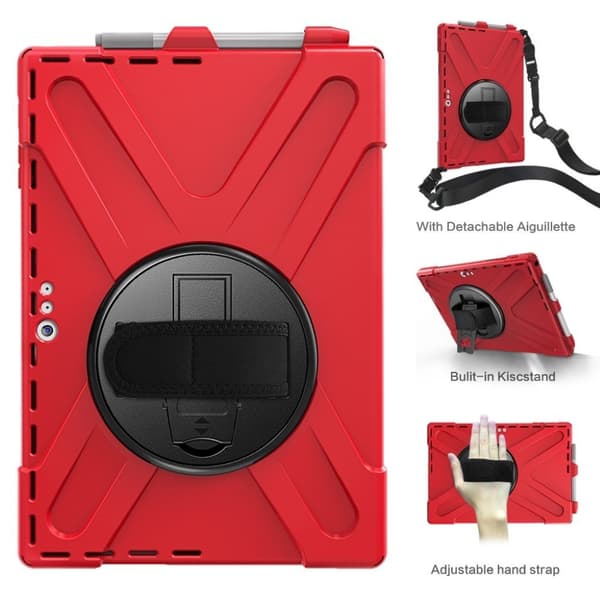Microsoft Surface Pro 6 X-Form Kombo Etui - Rød Red