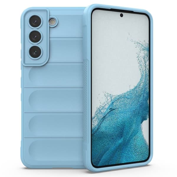 Mjukt greppformat Samsung Galaxy S22 Plus skal - Blå Blå