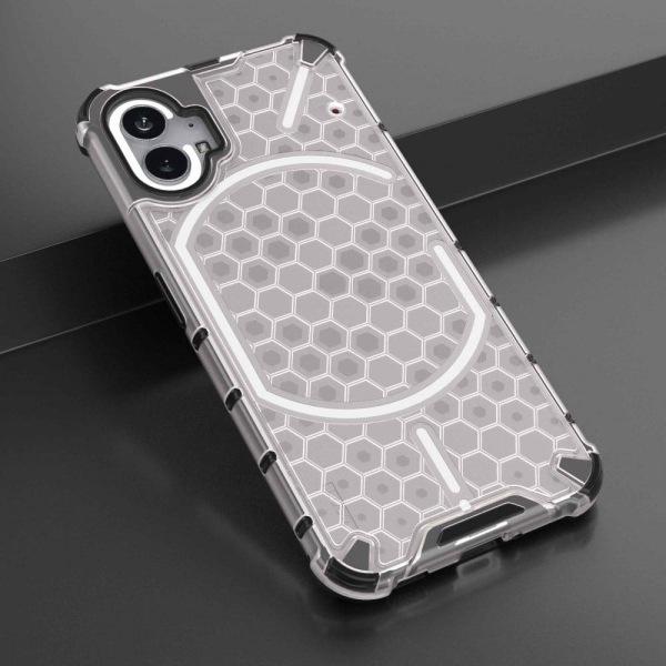 Bofink Honeycomb Nothing Phone (1) Etui - Grå Silver grey