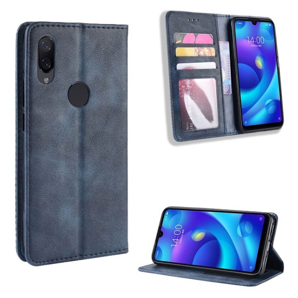 Bofink Vintage läder Xiaomi Redmi Note 7 / Xiaomi Redmi Note 7S / Xiaomi Redmi Note 7 Pro fodral - Blå Blå