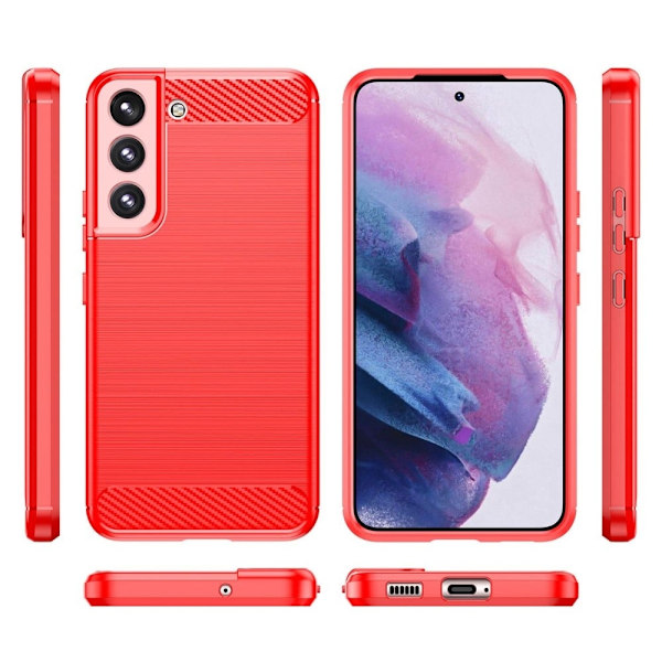 Carbon Flex Suojakotelo Samsung Galaxy S23 - Punainen Red