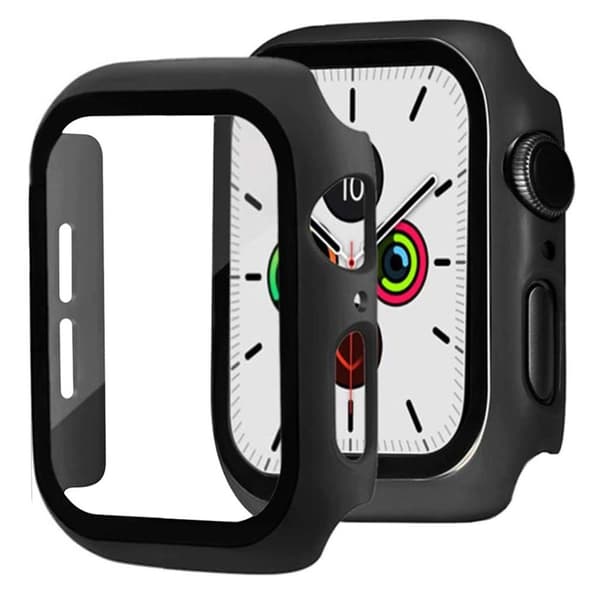 Apple Watch Series 5 / 4 44mm holdbar mat ramme - Sort Black