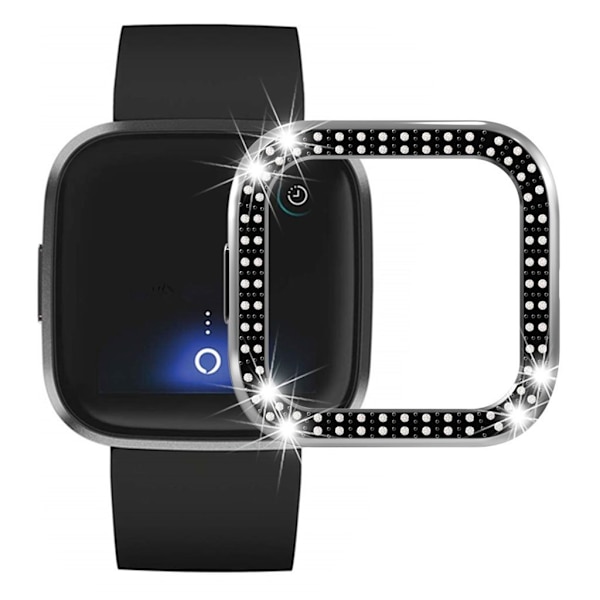 Fitbit Versa 2:n rombikehys - Musta Black