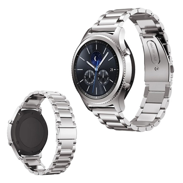 Garmin Vivomove / Luxe / Style / 3 / Venu klockarmband i rostfritt stål - Silver Silvergrå
