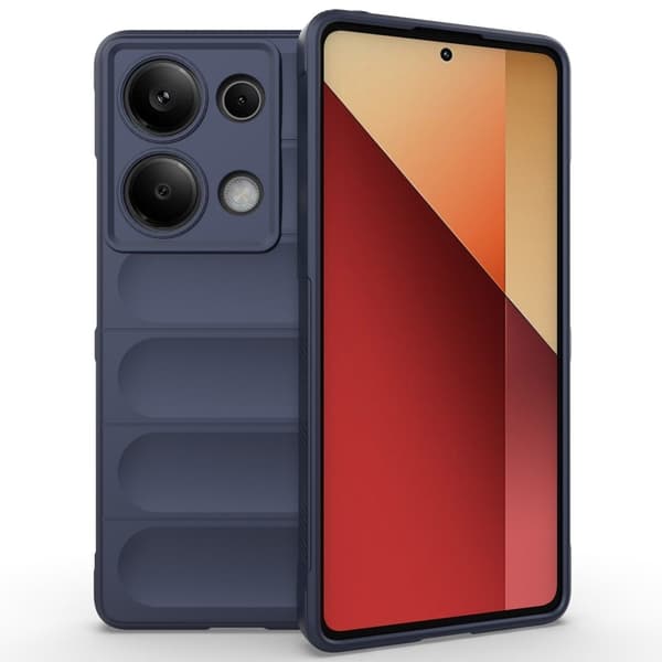 Deksel med mykt grep for Xiaomi Redmi Note 13 Pro 4G - Mørkeblå Blue