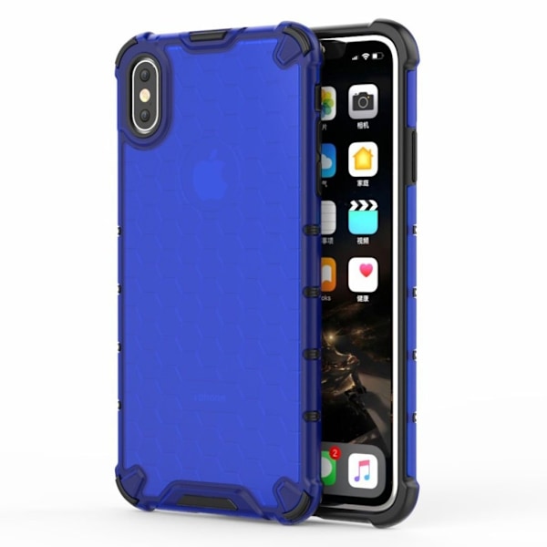 Bofink Honeycomb iPhone Xs Max etui - Blå Blue