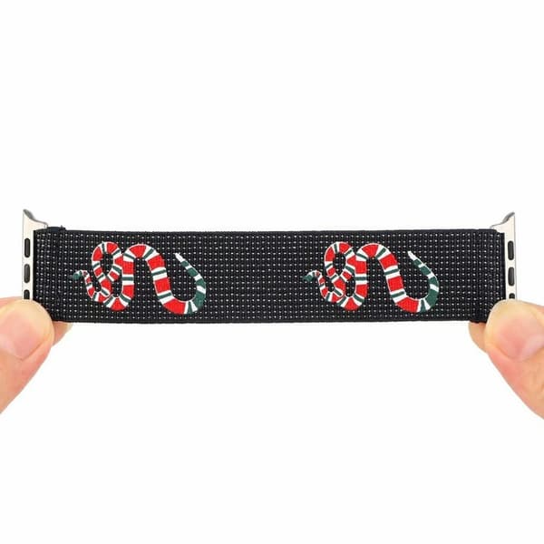 Apple Watch Series 6 / 5 40 mm elastisk klokkerem - Mønster Av Melkeslange Multicolor