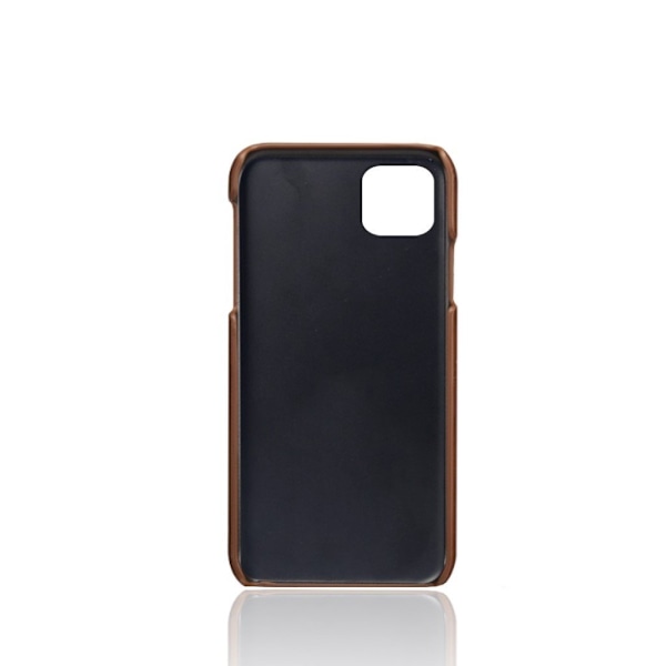 Dual Card iPhone 12 Pro / iPhone 12 kotelot - Kahvi Brown
