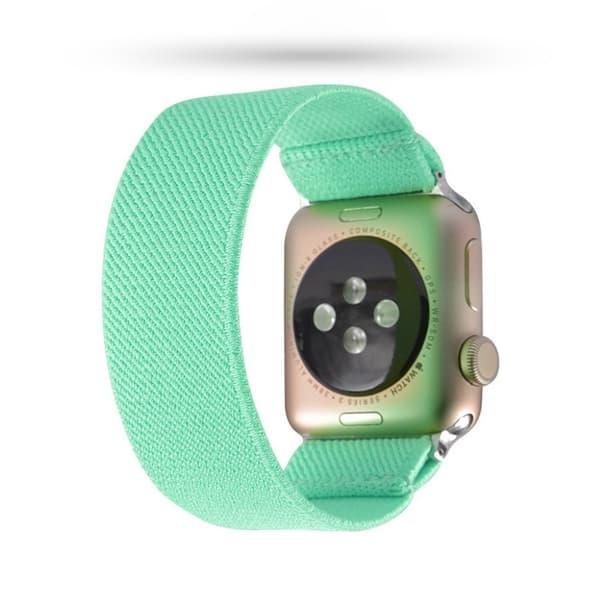 Apple Watch Series 6 / 5 44mm simple nylon watch band - Light Green Grön