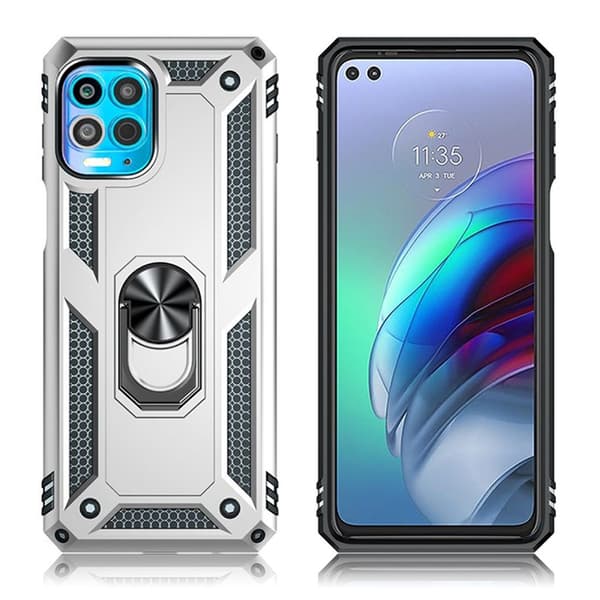 Bofink Combat Motorola Moto G100 / Motorola Edge S skal - Silver/Grå Silvergrå