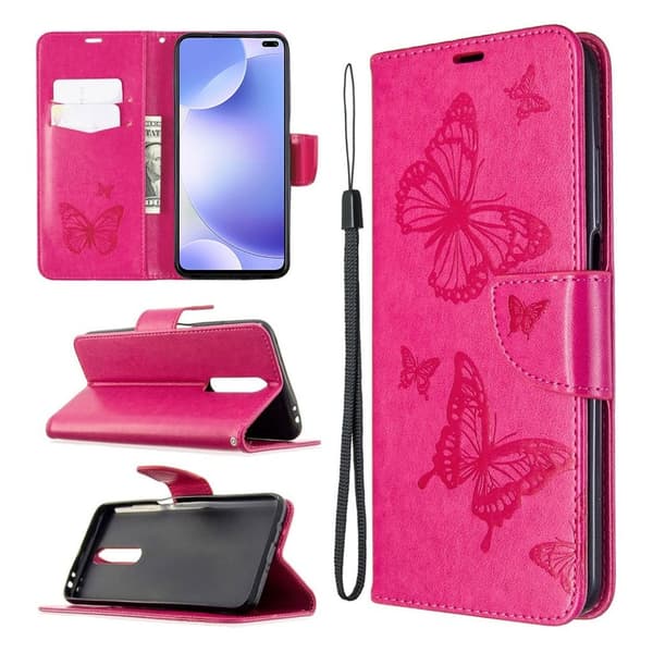 Butterfly Xiaomi Redmi K30 / Poco X2 kotelot – Ruusu Pink