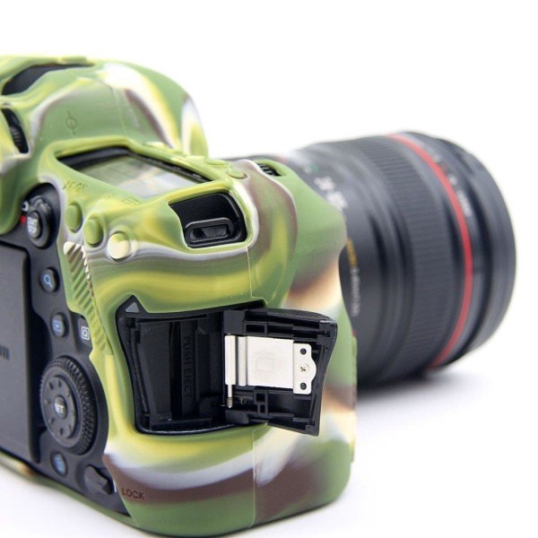 Canon EOS 6D Eco Ystävällinen Silikooni Kamera Suoja - Camo Vihr Green