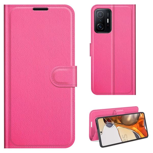 Classic Xiaomi 11T Flip Etui - Rose Pink