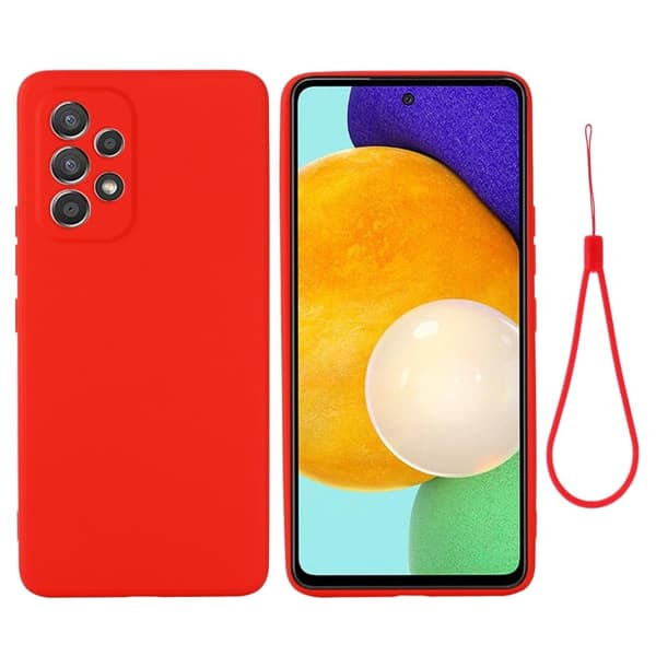 Matt flytende silikondeksel for Samsung Galaxy A53 5G - Rød Red