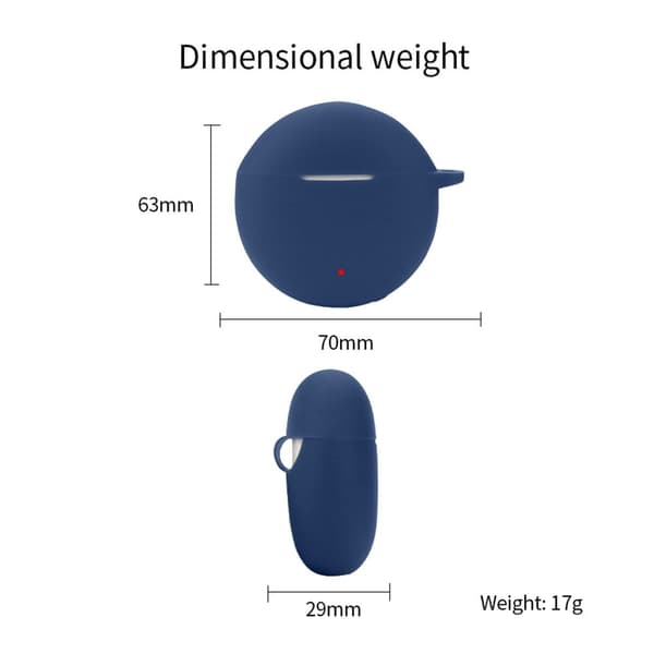 Honor Earbuds X5 silikonisuojus soljella - Tummansininen Blue