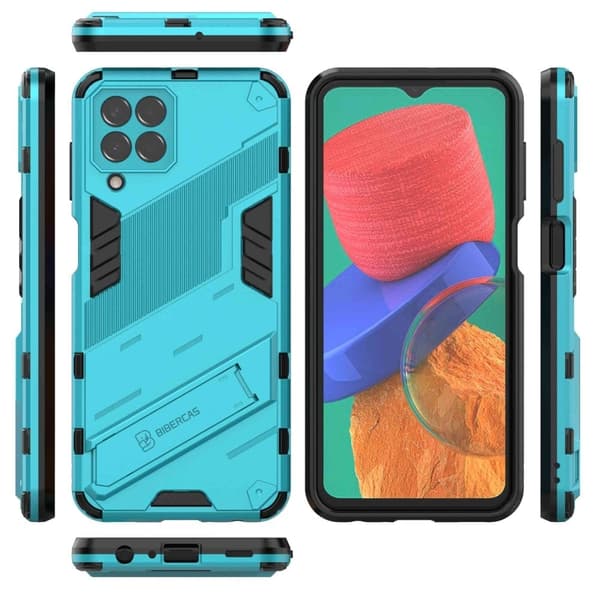 Støtsikkert hybriddeksel for Samsung Galaxy M33 5G - Babyblå Blue