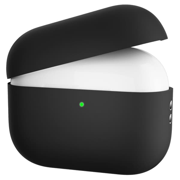 AirPods Pro 2 silikoneetui i hængeløs stil - Sort Black