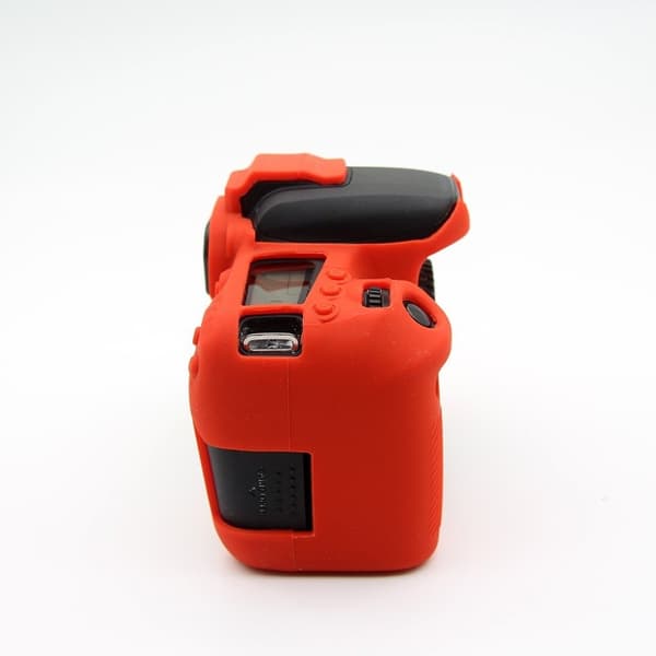 Canon EOS 77D mjukt skyddande kameraskal i silikon kamerahus - Röd Röd