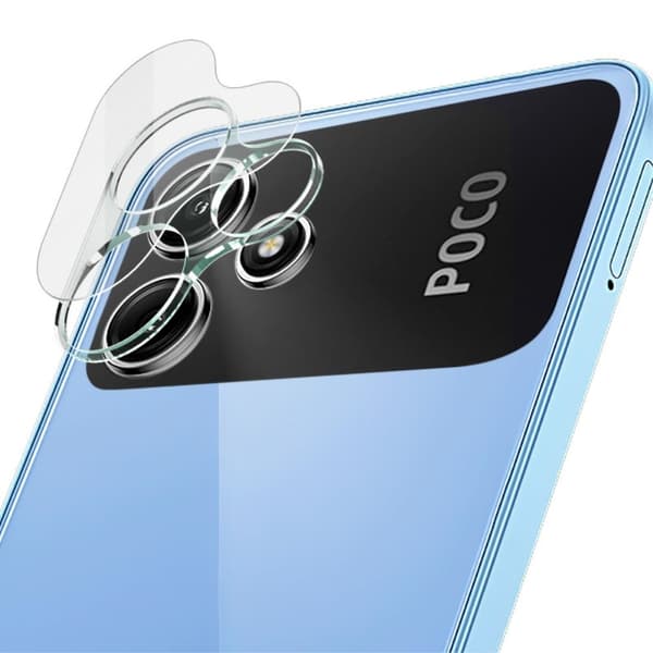 IMAK kameraskydd i glas med linsskydd i akryl för Xiaomi Poco M6 Pro Transparent