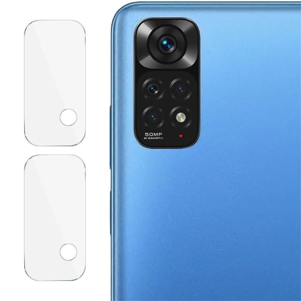 2 st IMAK Xiaomi Redmi Note 11 kameralinsskydd av härdat glas Transparent