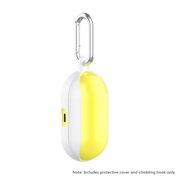 Samsung Galaxy Buds silicone case with hook - White Vit