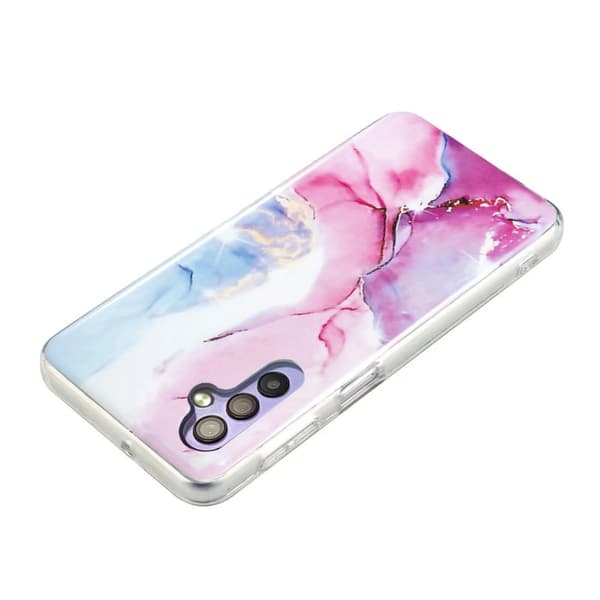 Marble Samsung Galaxy A34 5G Etui - Rosa / Blå Pink
