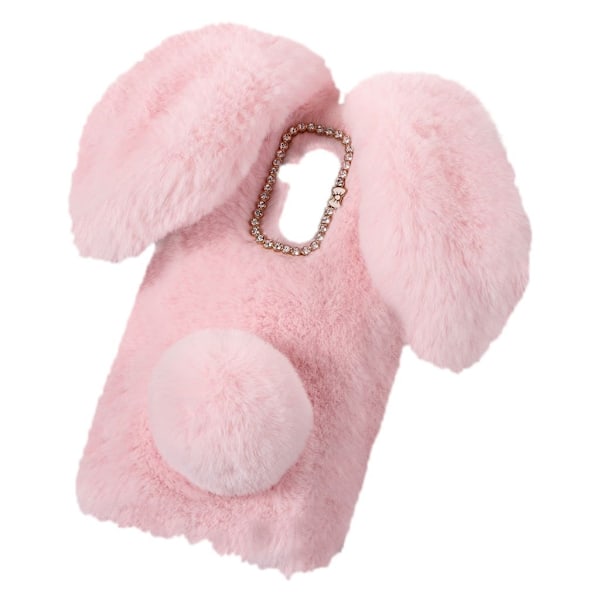 Fluffy Rabbit Huawei Mate 20 Lite skal - Rosa Rosa