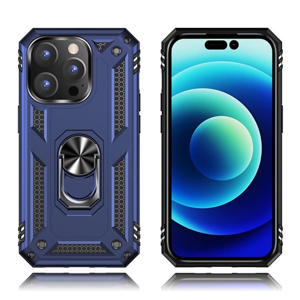 Bofink Combat iPhone 14 Pro etui - Blå Blue