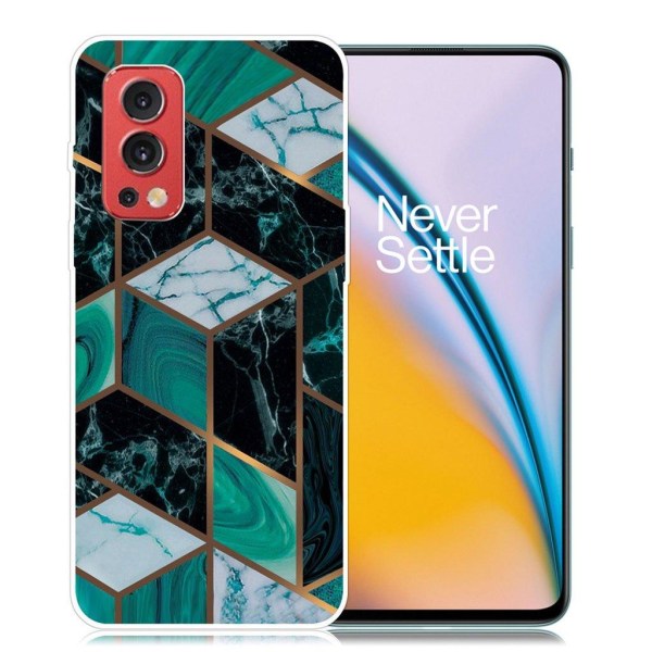 Marble OnePlus Nord 2 5G Suojakotelo - Emerald Marble Green