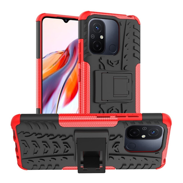 Offroad Etui Xiaomi Poco C55 / Redmi 12c - Rød Red