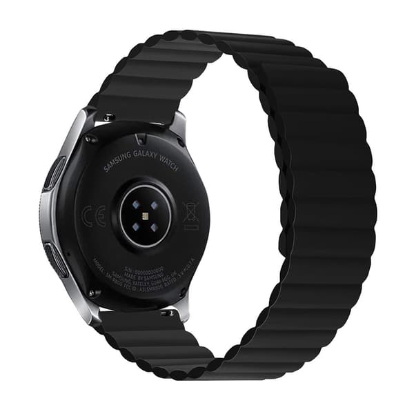 22 mm universal urrem i silikone - Sort Størrelse: L Black