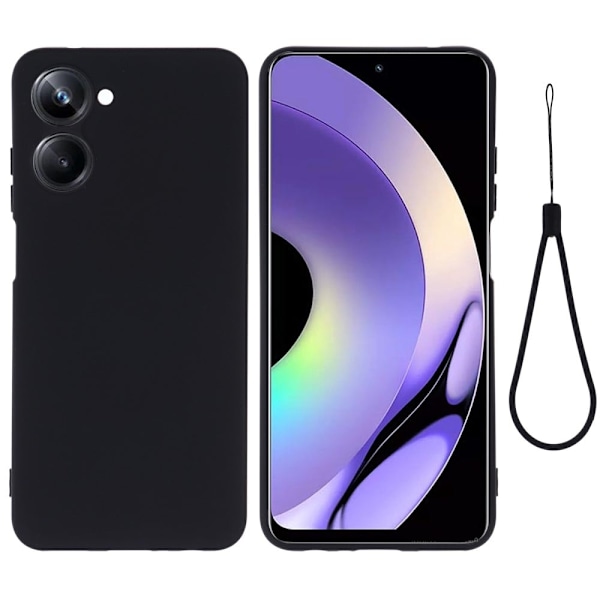 Matte Liquid Realme 10 4G silikone cover - Sort Black