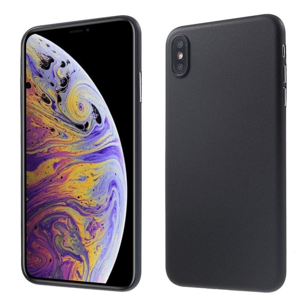 iPhone Xs Max Ultratunna Matt Fodral - Matt Svart Svart