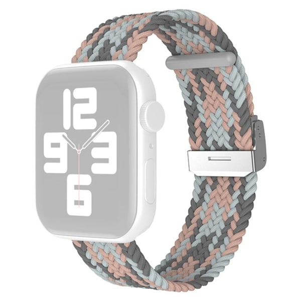 Apple Watch (45mm) viileä nylonkellohihna - X / X Silver grey