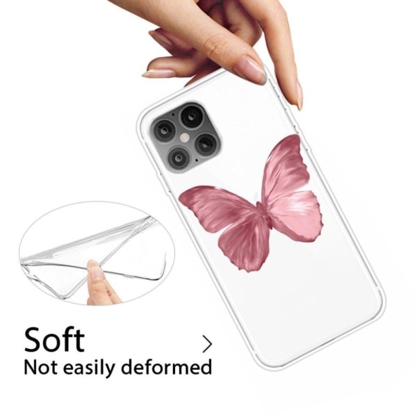 Printing Skin Fleksibelt Beskyttelsescover iPhone 12 Pro/12 - Ly Pink