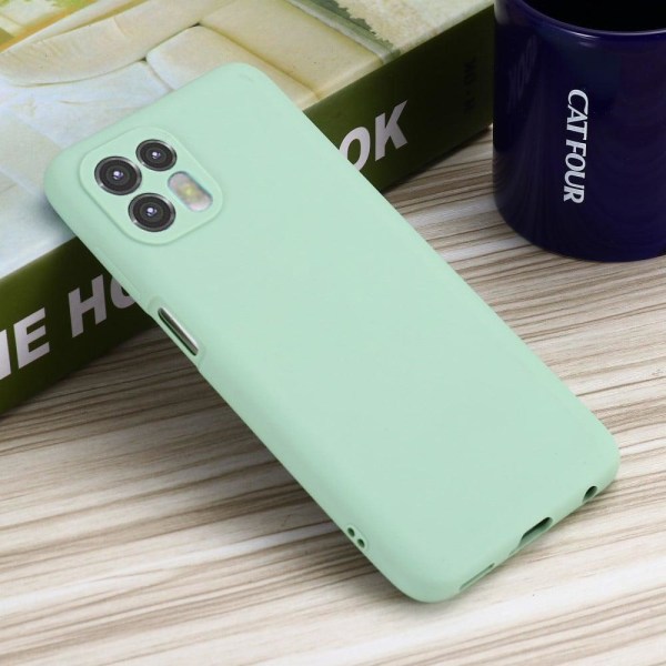 Matte Liquid Silikone Cover til Motorola Edge 20 Lite - Grøn Green