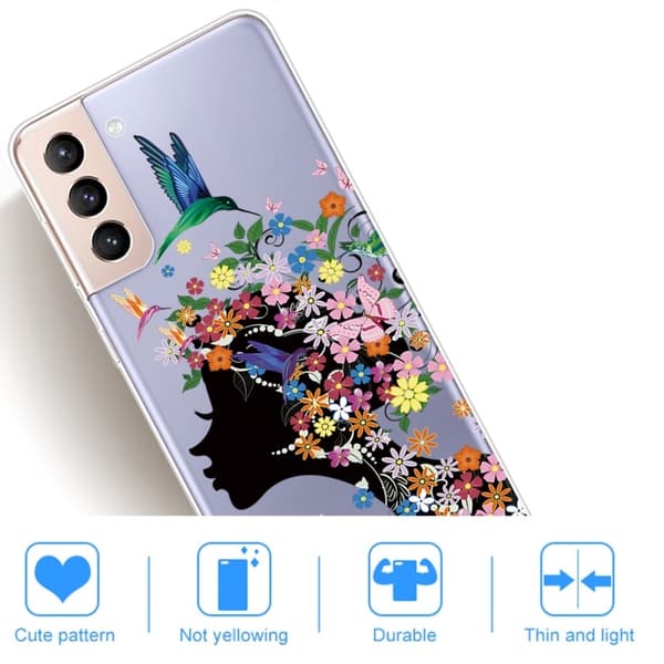Deco Samsung Galaxy S22 Plus Etui - Blomster og Beauty Multicolor
