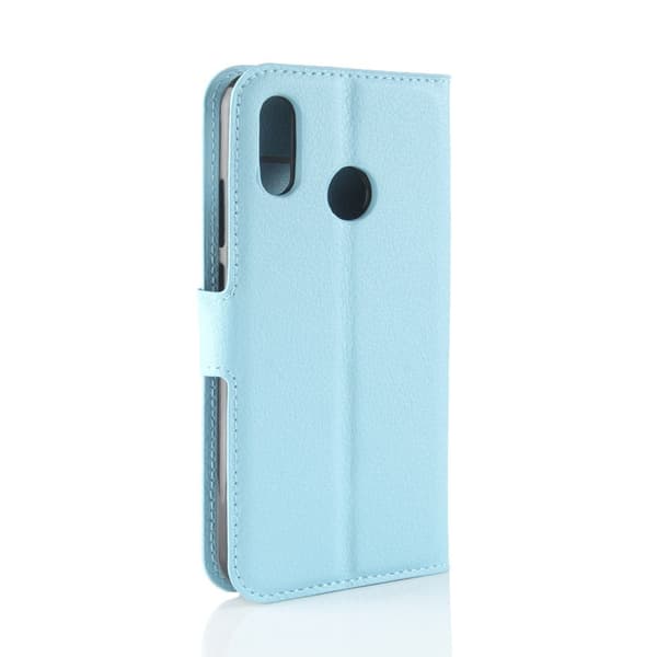 Huawei P30 Lite litsi nahkainen flip suojakotelo - Sininen Blue